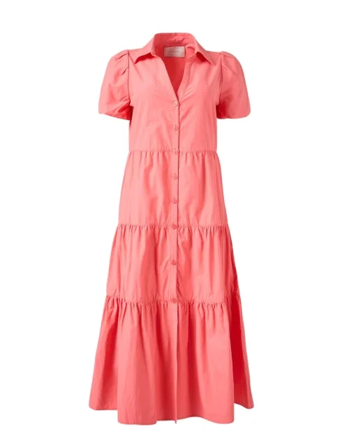 Havana Coral Midi Dress