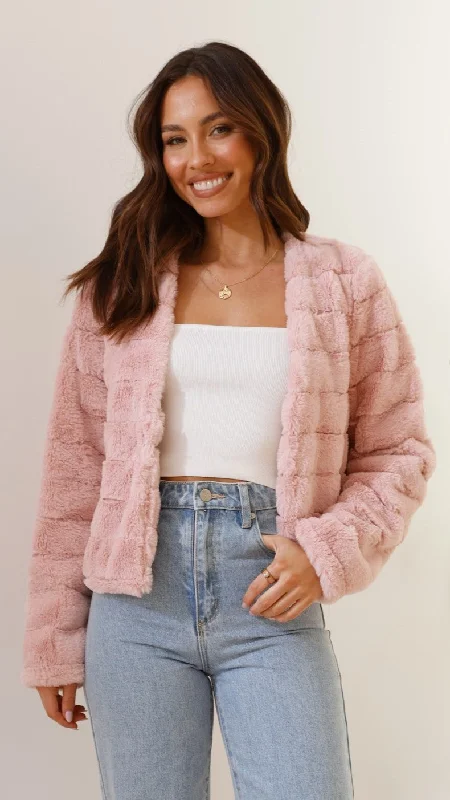 Tully Crop Jacket - Blush