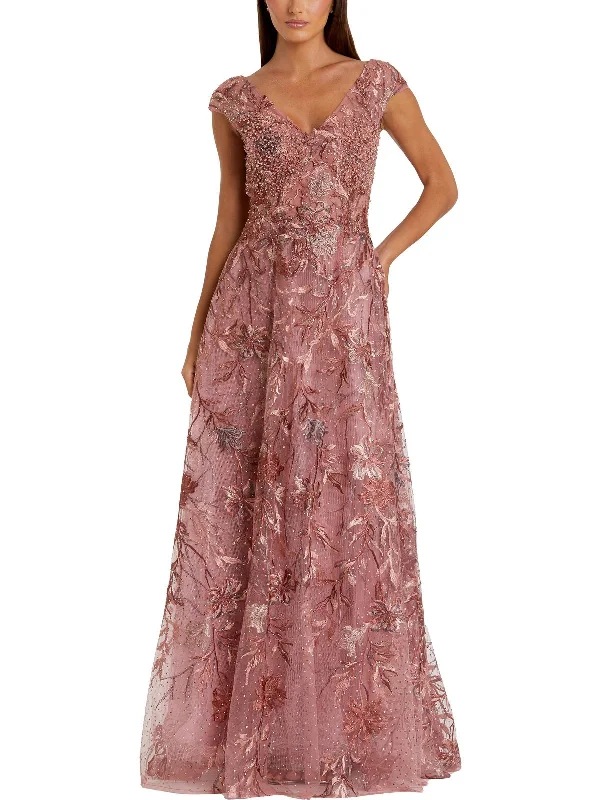 Latest fashion trends for modern women   Womens Embellished Embroidered Evening Dress