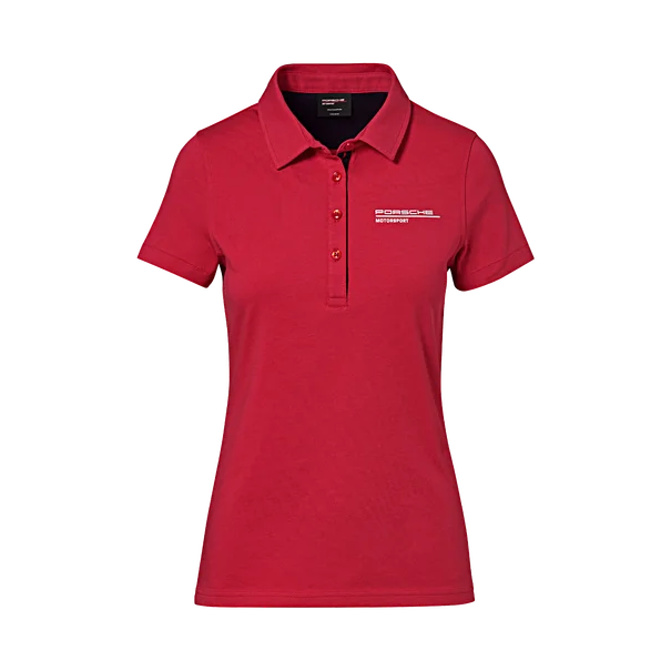 Porsche Ladies Polo Shirt (Red)- Motorsport